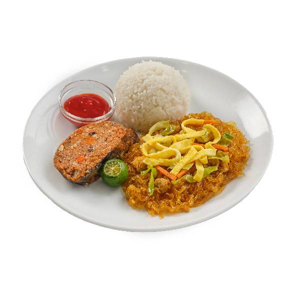 Rellenong Bangus with Sotanghon & Rice